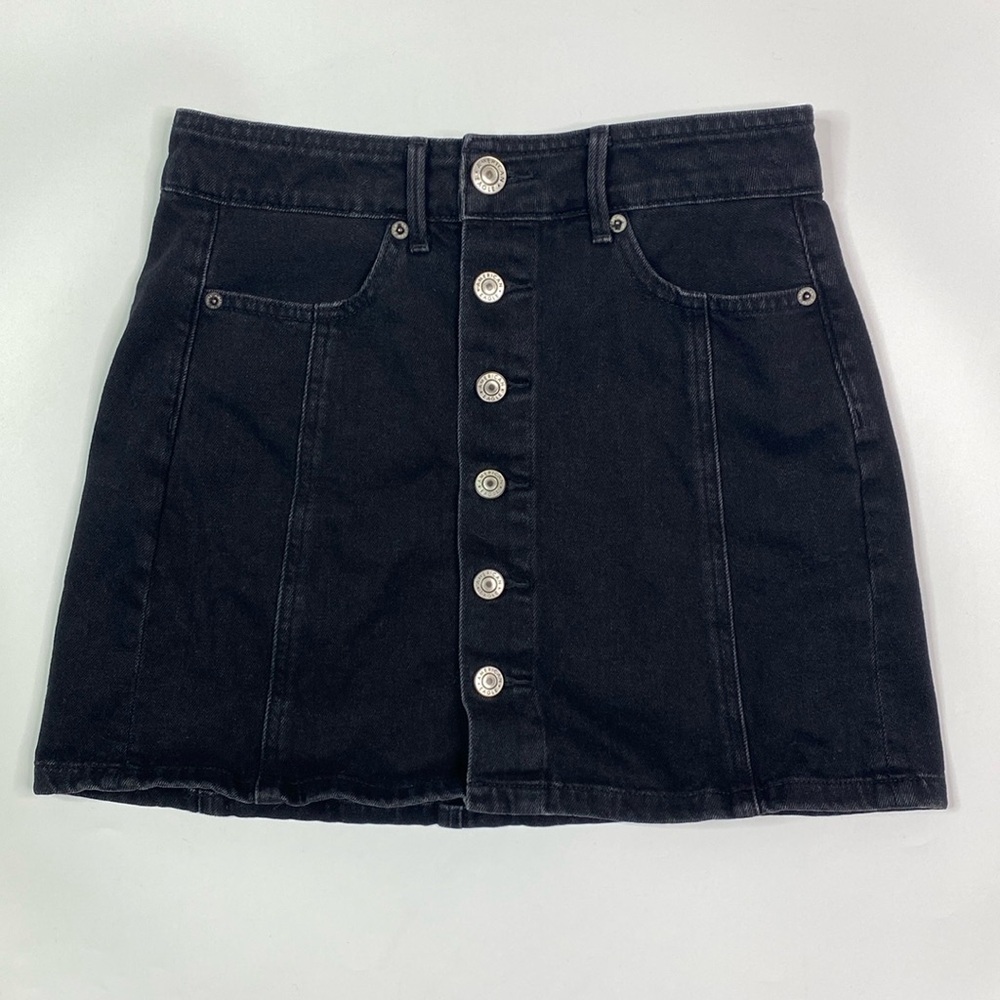 American Eagle Black Hi Rise A Line Skirt Size 00